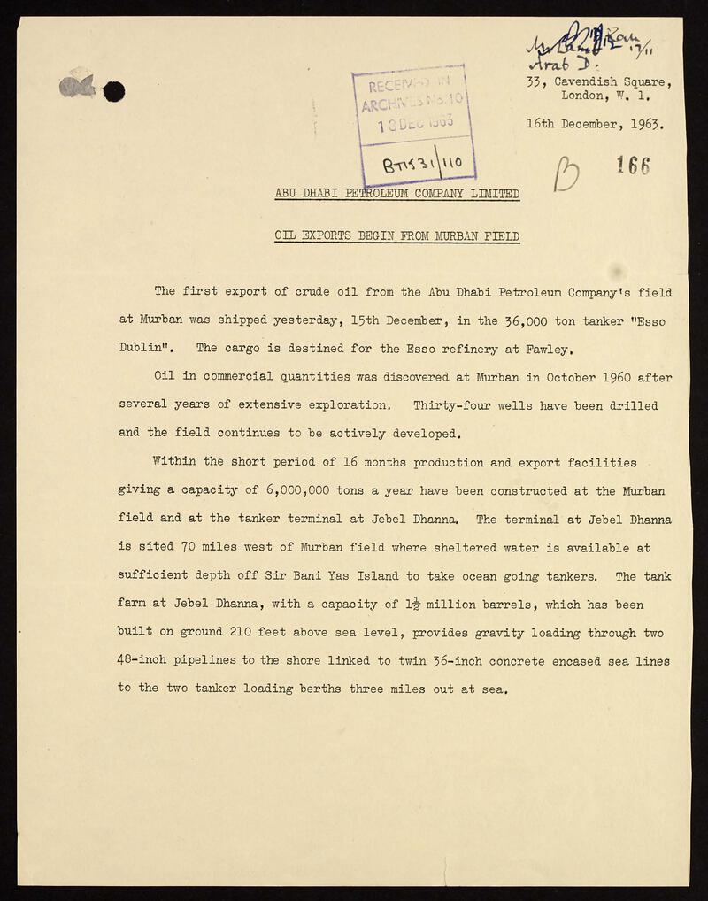 Abu Dhabi Oil 1922 - 2022 (Part 1) | Arabian Gulf Digital Archive